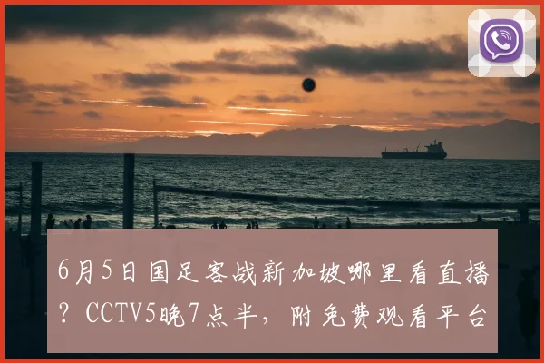 6月5日国足客战新加坡哪里看直播？CCTV5晚7点半，附免费观看平台
